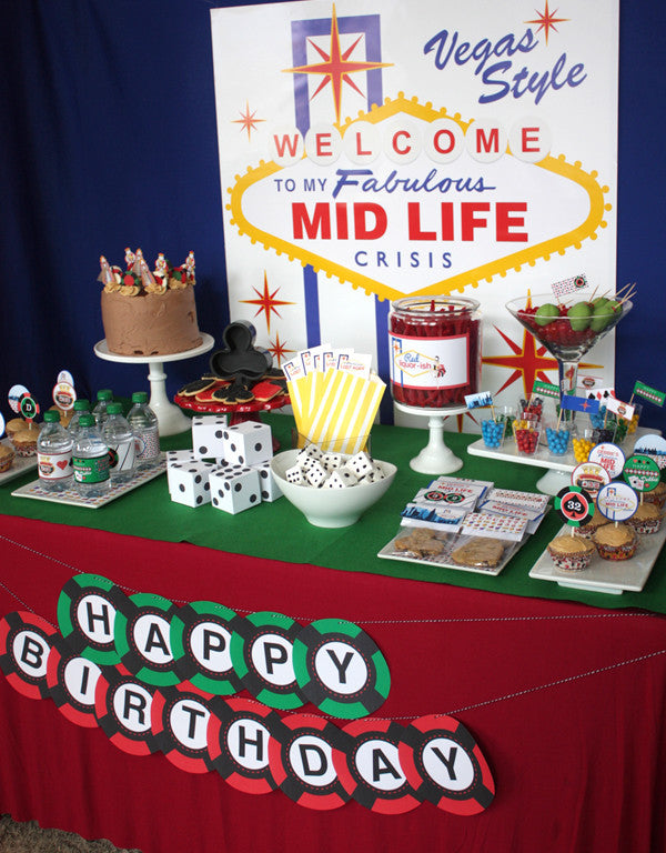 Casino/ Vegas Birthday Party- Welcome to my Fabulous Birthday!