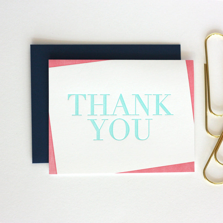 Color Block Thank You