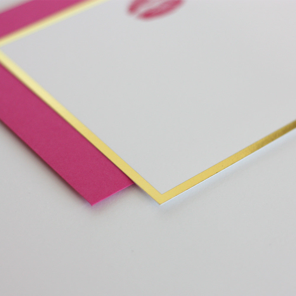 Sealed with a Kiss (flat card)