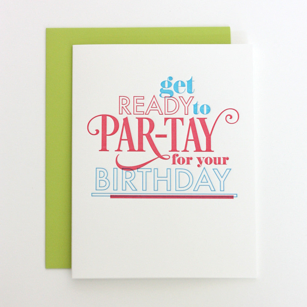 Get Ready to PAR-TAY