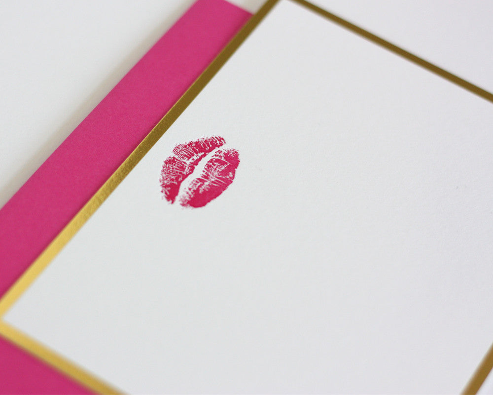 Sealed with a Kiss (flat card)