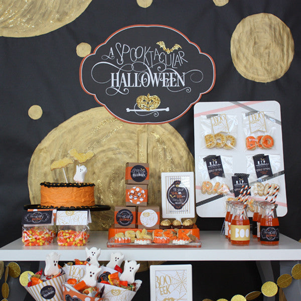 Gold Spooktacular Halloween Printable collection