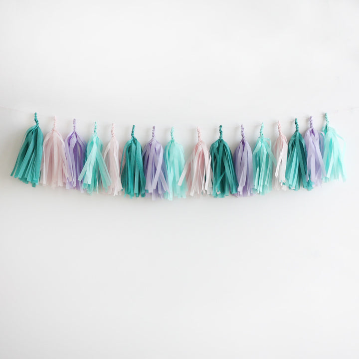 Mermaid Fringe Tassel Garland Kit or Fully Assembled