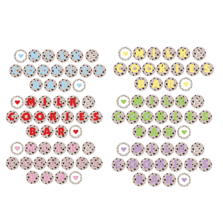 Milk & Cookies: Baked with Love Baby Shower Collection in 6 color ways