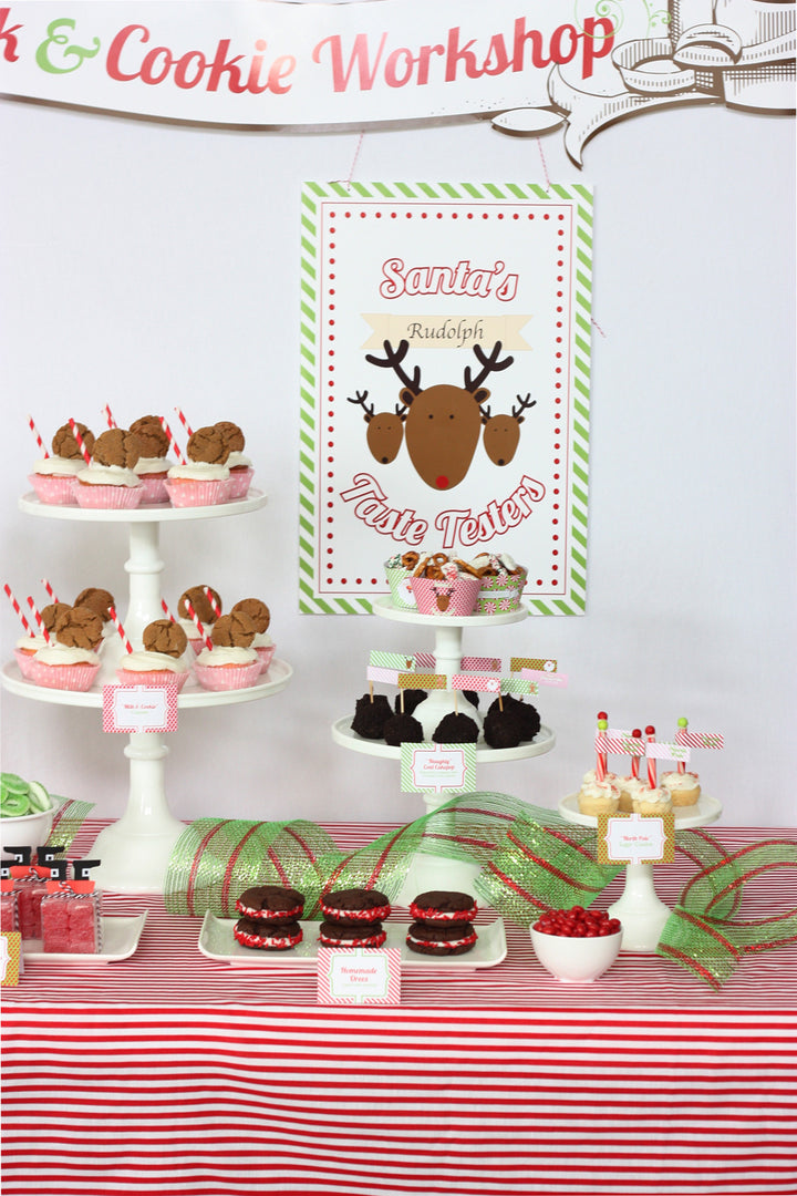 Printable Santa's Milk & Cookie Workshop