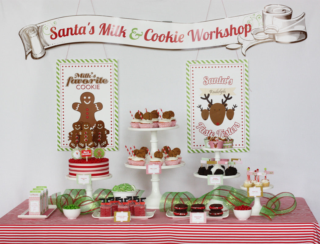 Printable Santa's Milk & Cookie Workshop