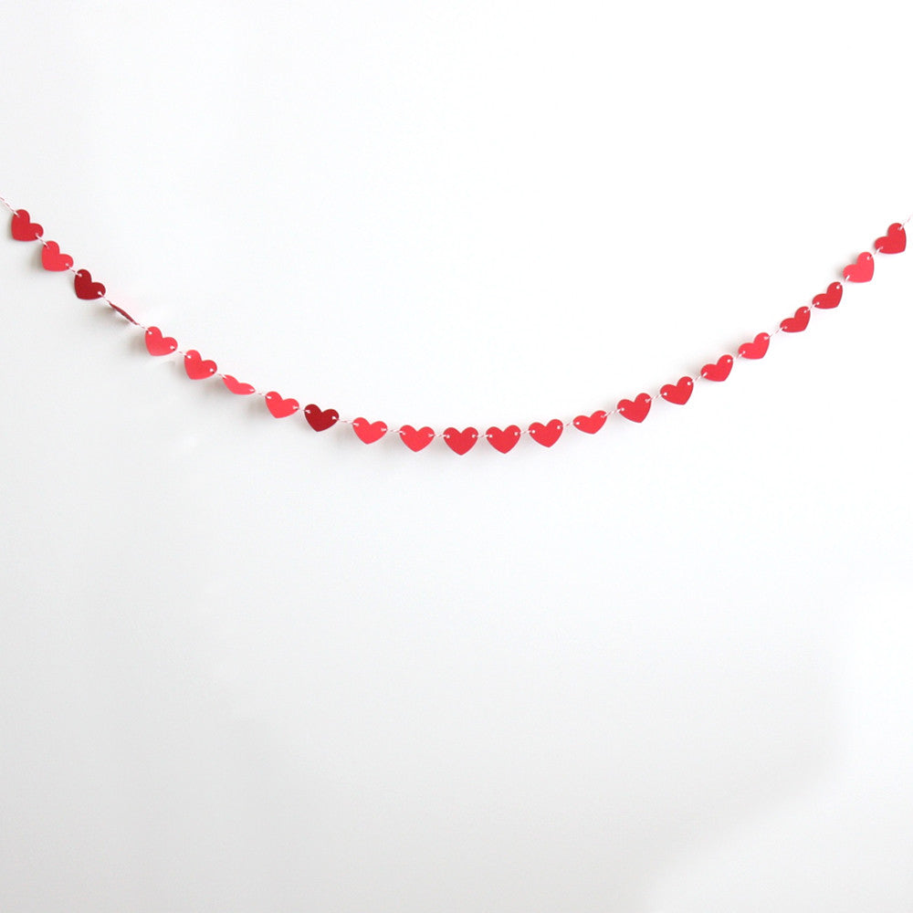 Mini Red Heart Banner Kit