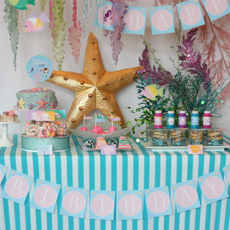 Printable Mermaid Under the Sea Invitation