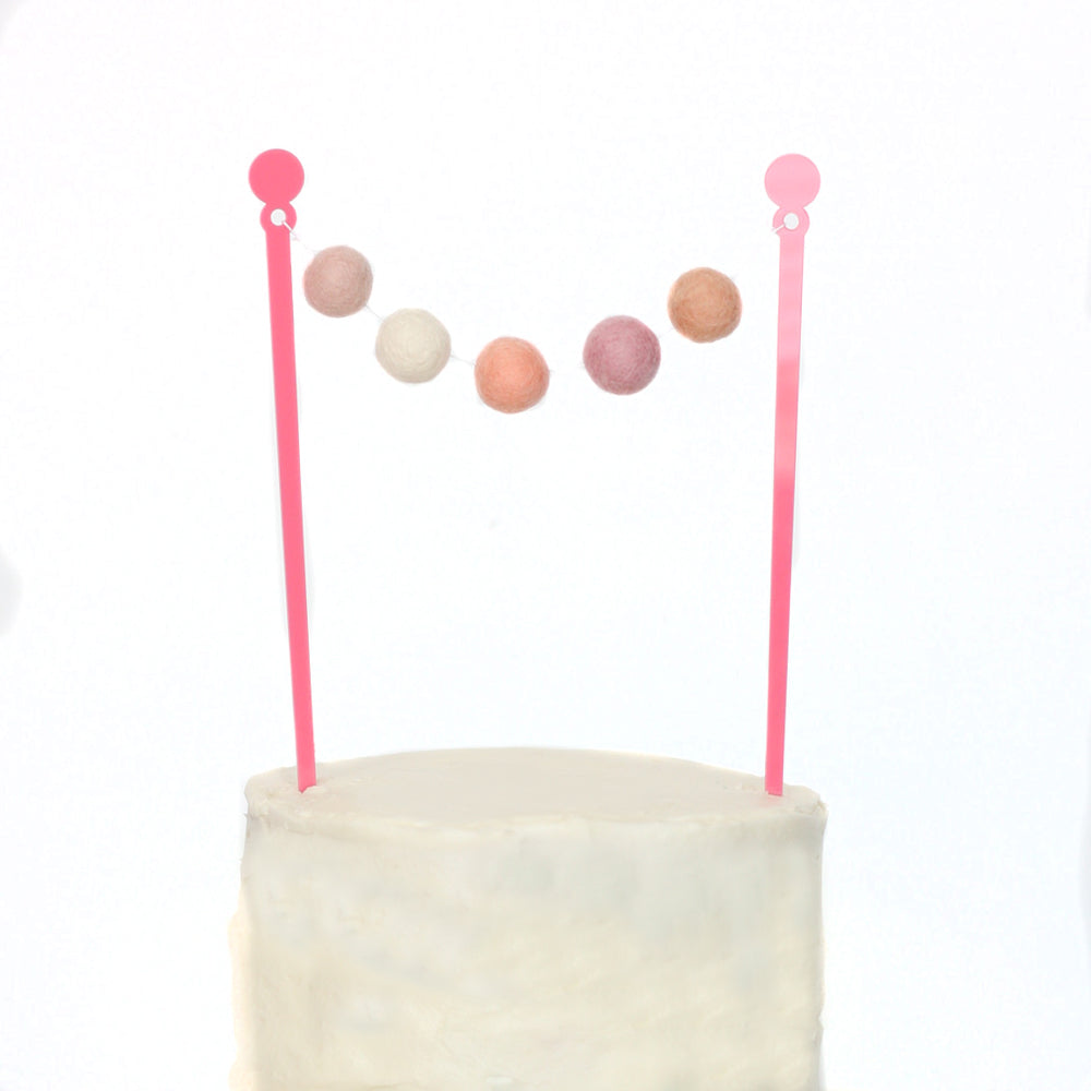 Rose Gold Cake Bunting Topper - wholesale