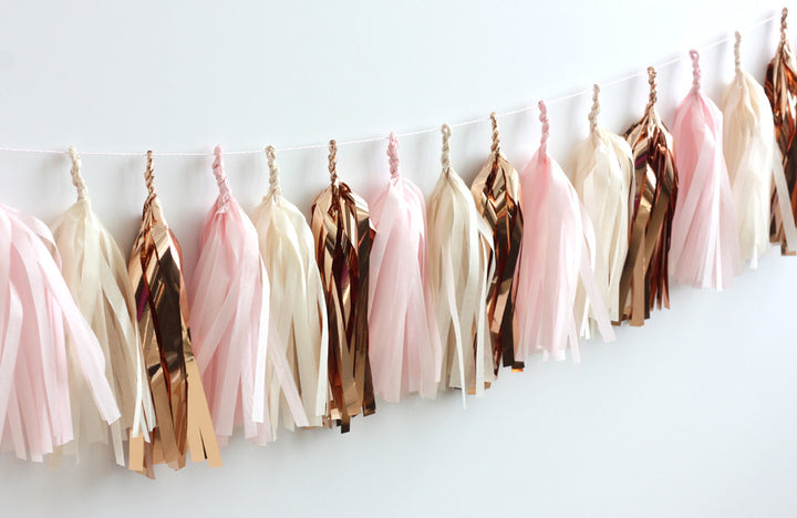Rose Gold Fringe Tassel Garland Kit