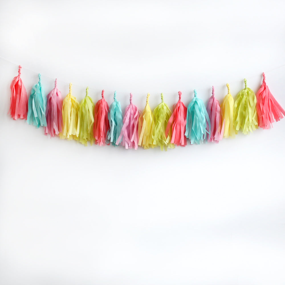 Spring Brights Tassel Garland Kit or Fully Assembled