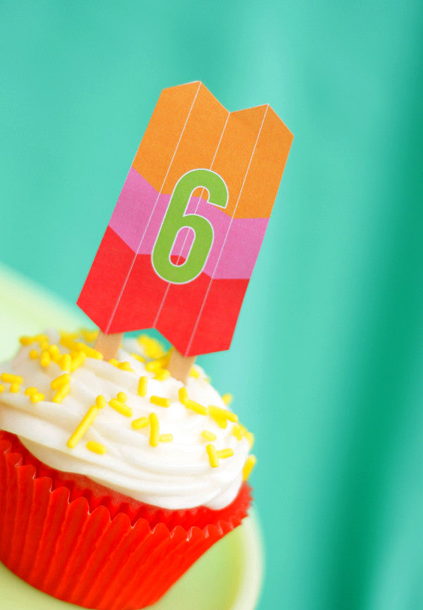 printable Popsicles & Sunglasses BIRTHDAY Collection by Wants and Wishes