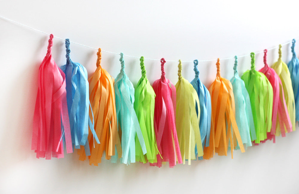 Summer Days Fringe Tassel Garland Kit or Fully Assembled