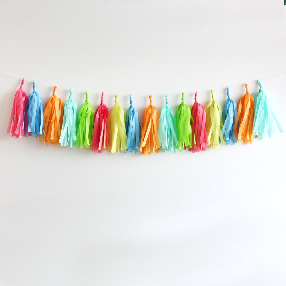 Summer Days Fringe Tassel Garland Kit or Fully Assembled