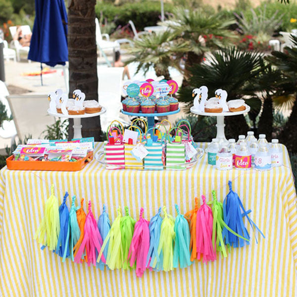Swan Pool Float Swim Birthday Party