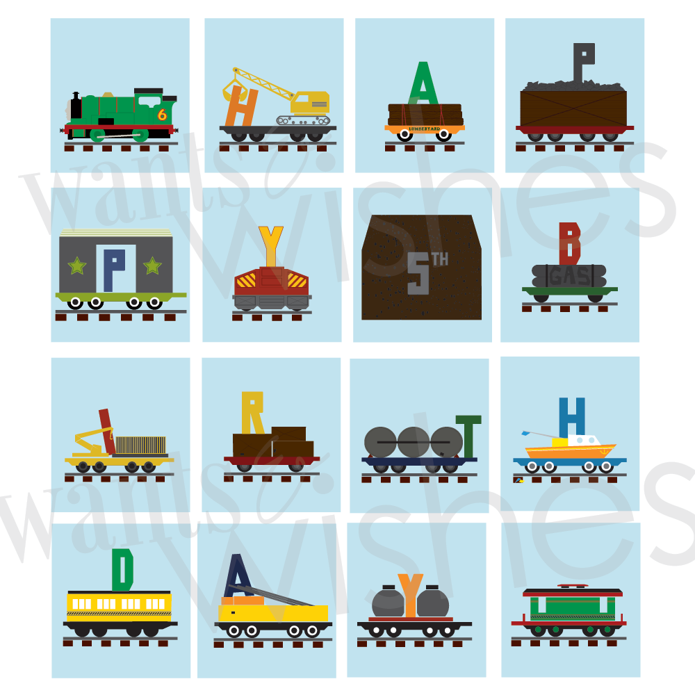 Printable Thomas and Friends Cupcake Toppers- build your own cupcake train toppers