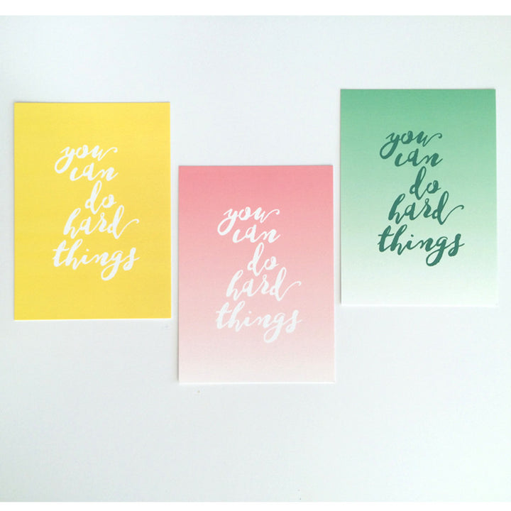 You can do hard things art print